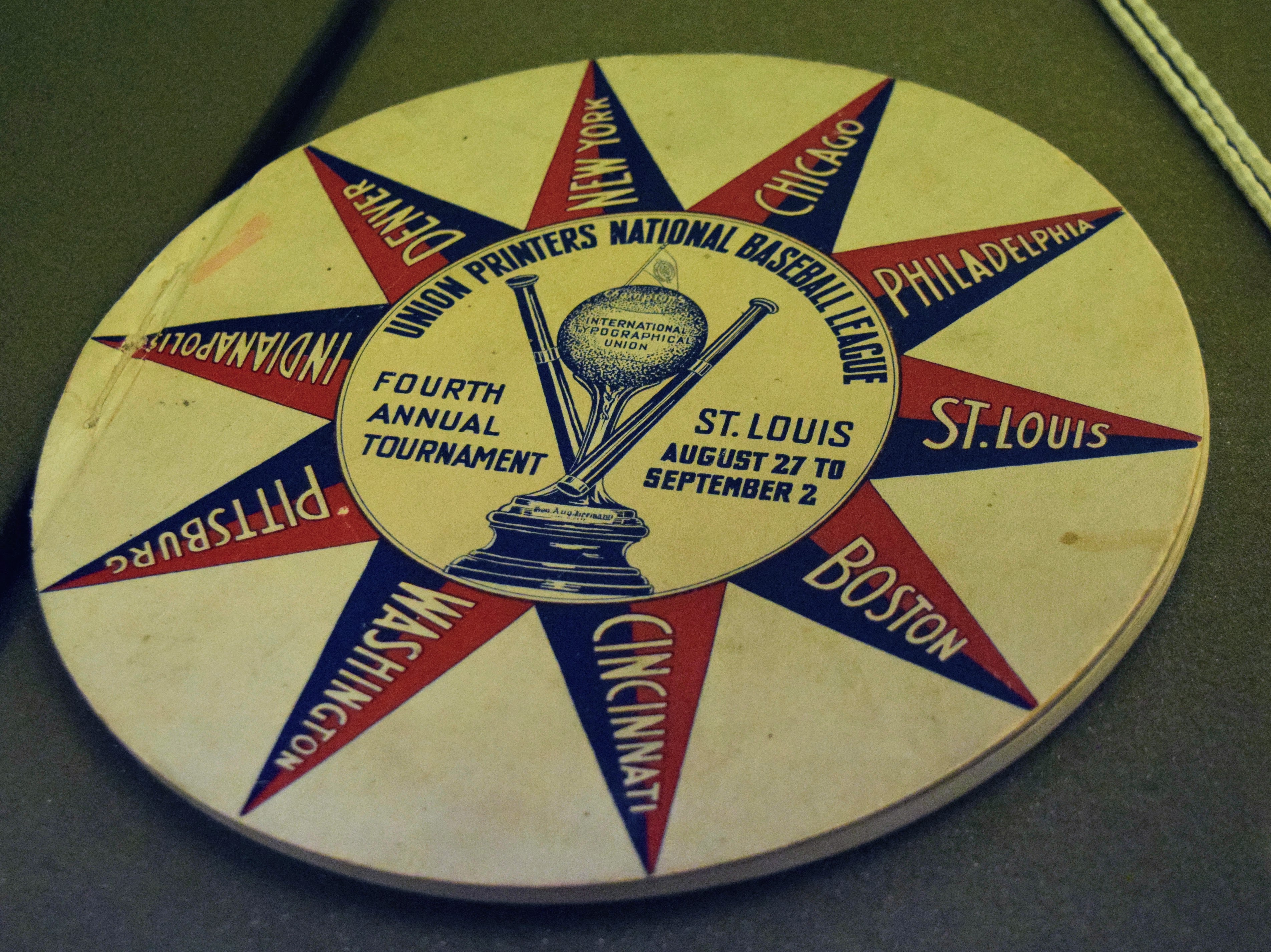 Union Printers Baseball Tournament Programs, St. Louis 1911