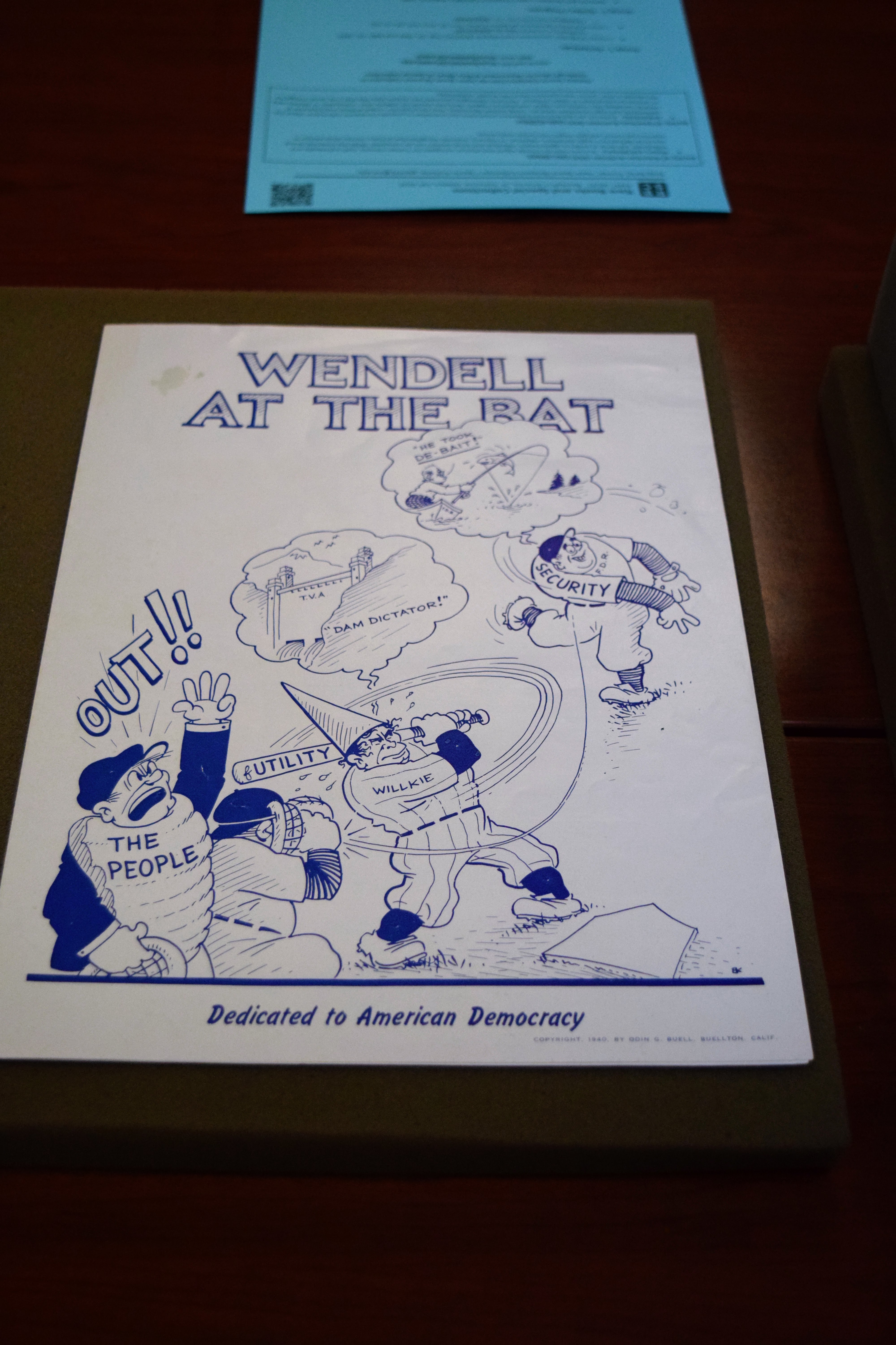 Wendell at the bat (Odin G Buell [composer lyricist ], Josephine T. Buell [composer lyricist], Buellton, Calif : Odin G. Buell, 1940), Franklin Roosevelt campaign song