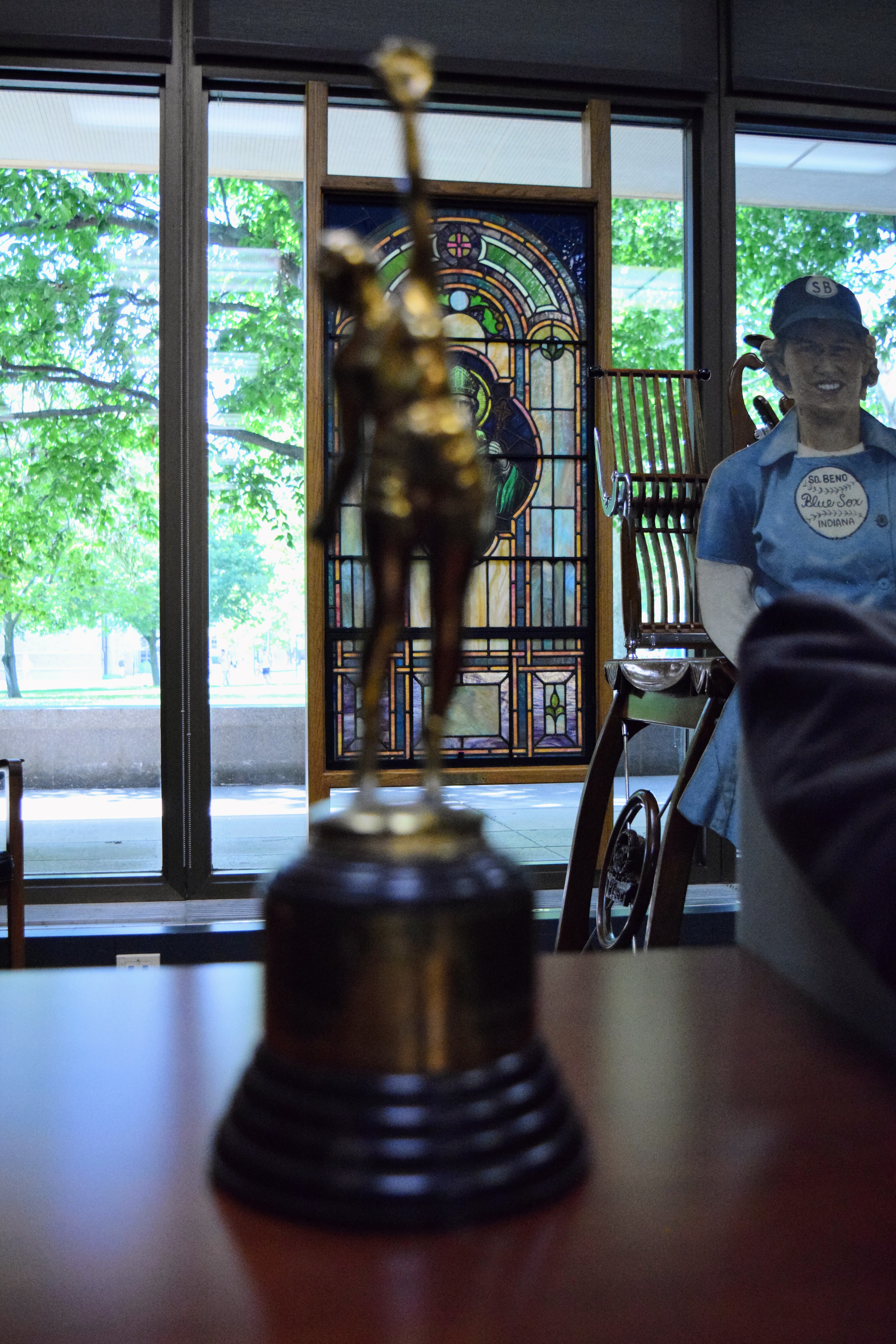 1947 All American Girls Professional Baseball League Grand Rapids Chicks playoff trophy 