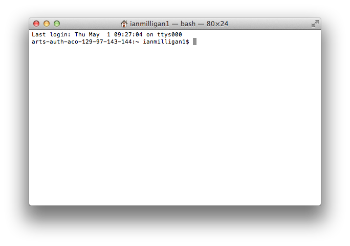 Terminal screenshot 